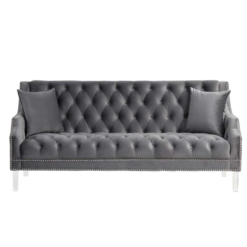 Living Room Couches Fabric Dutch Velvet with Slope Arm Design Chair, Loveseat, Sofa 3 PCS