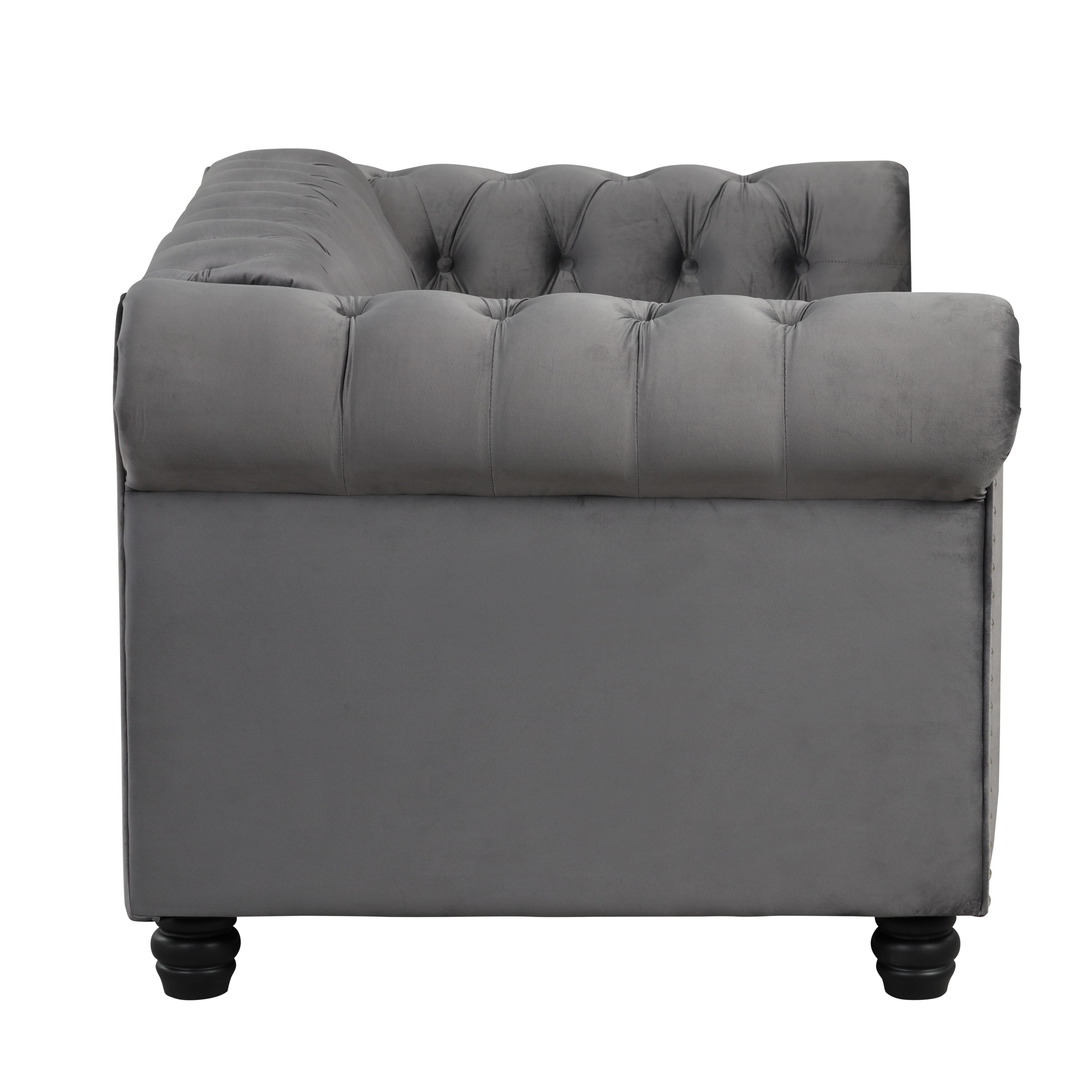 Chesterfield Furniture Sets 2 pieces - Velvet Grey