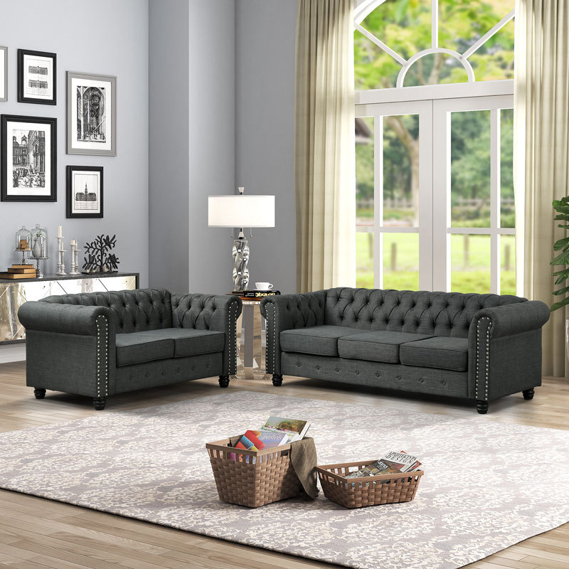 3 Pieces Chesterfield Furniture Sets