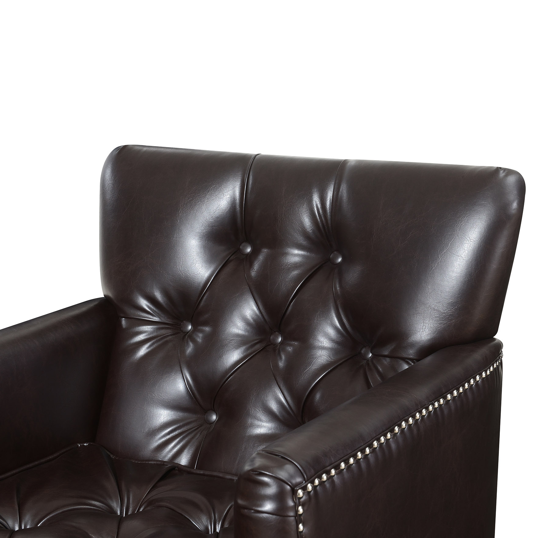 Leather Club Chair Brown
