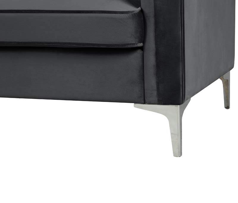 3 Pieces Modern Channel Tufted Velvet Living Room Sets