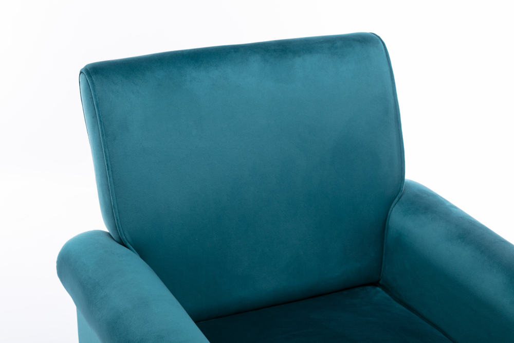 Accent Bedroom Chair Velvet Upholstered Armchair