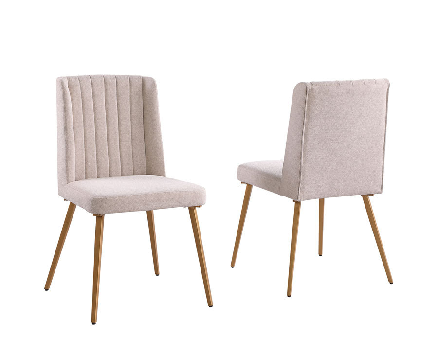 Round Dining Table Set with 4 Velvet Upholstered Morden Chair
