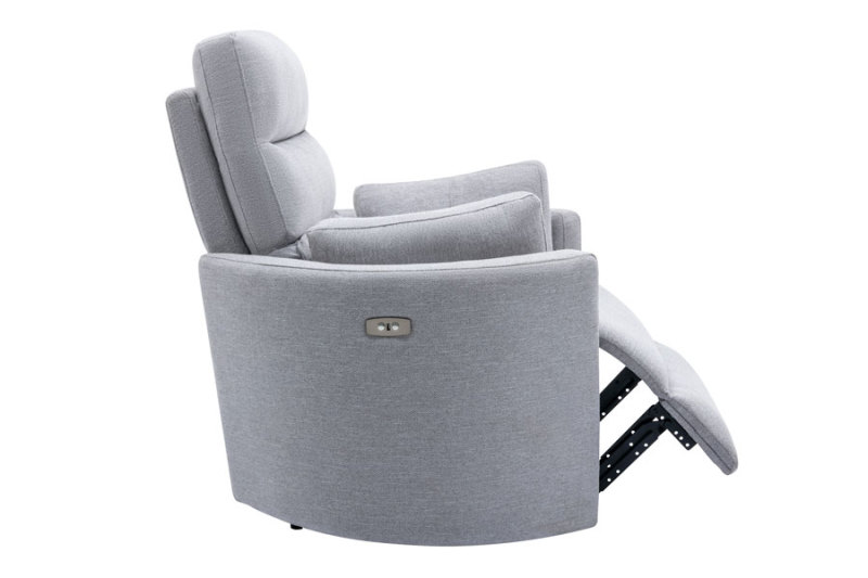 Grey Upgraded Unique Design Power Reclining Chairs with USB Ports for Living Room Bedroom, Pillows Included