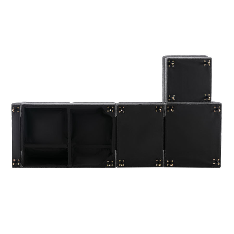 Linen Modular Sofa Combine as you like - Dark Gray