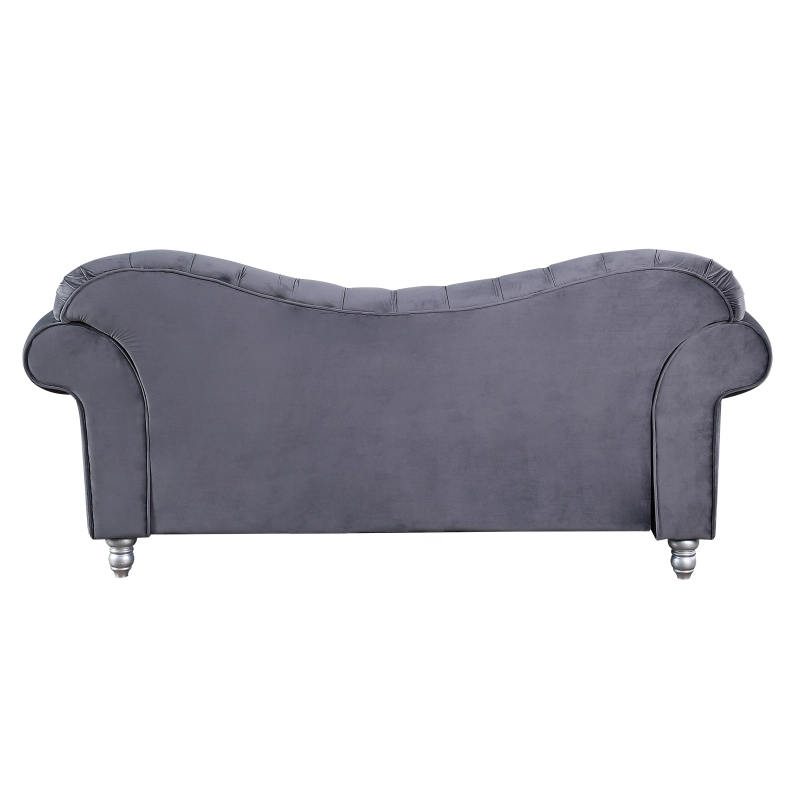 Luxury Classic America Chesterfield Tufted Camel Back - Grey