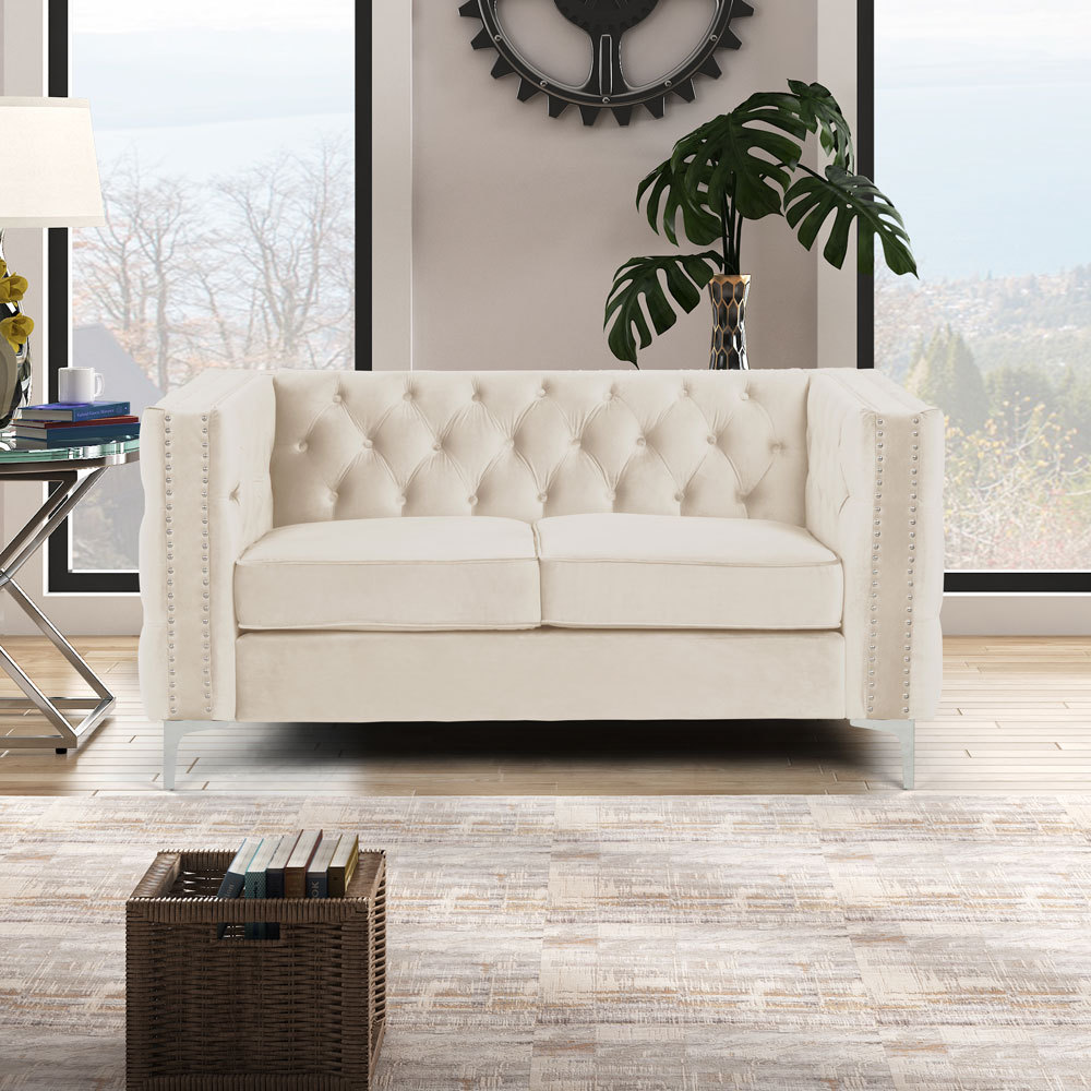 Couches for Living Room 3 Pieces Velvet
