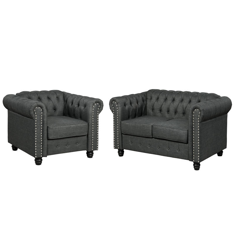 3 Pieces Chesterfield Furniture Sets