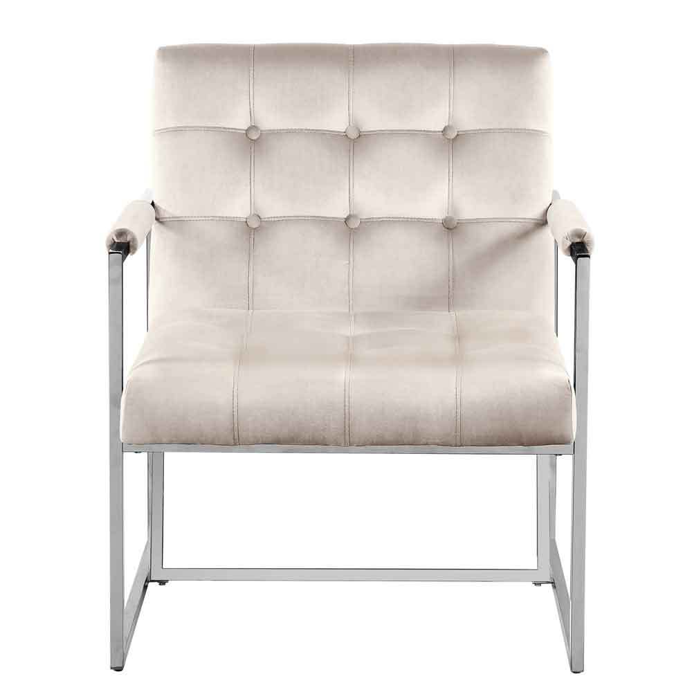 Luxury Chair for Living Room Accent Chair with Golden Metal Frame