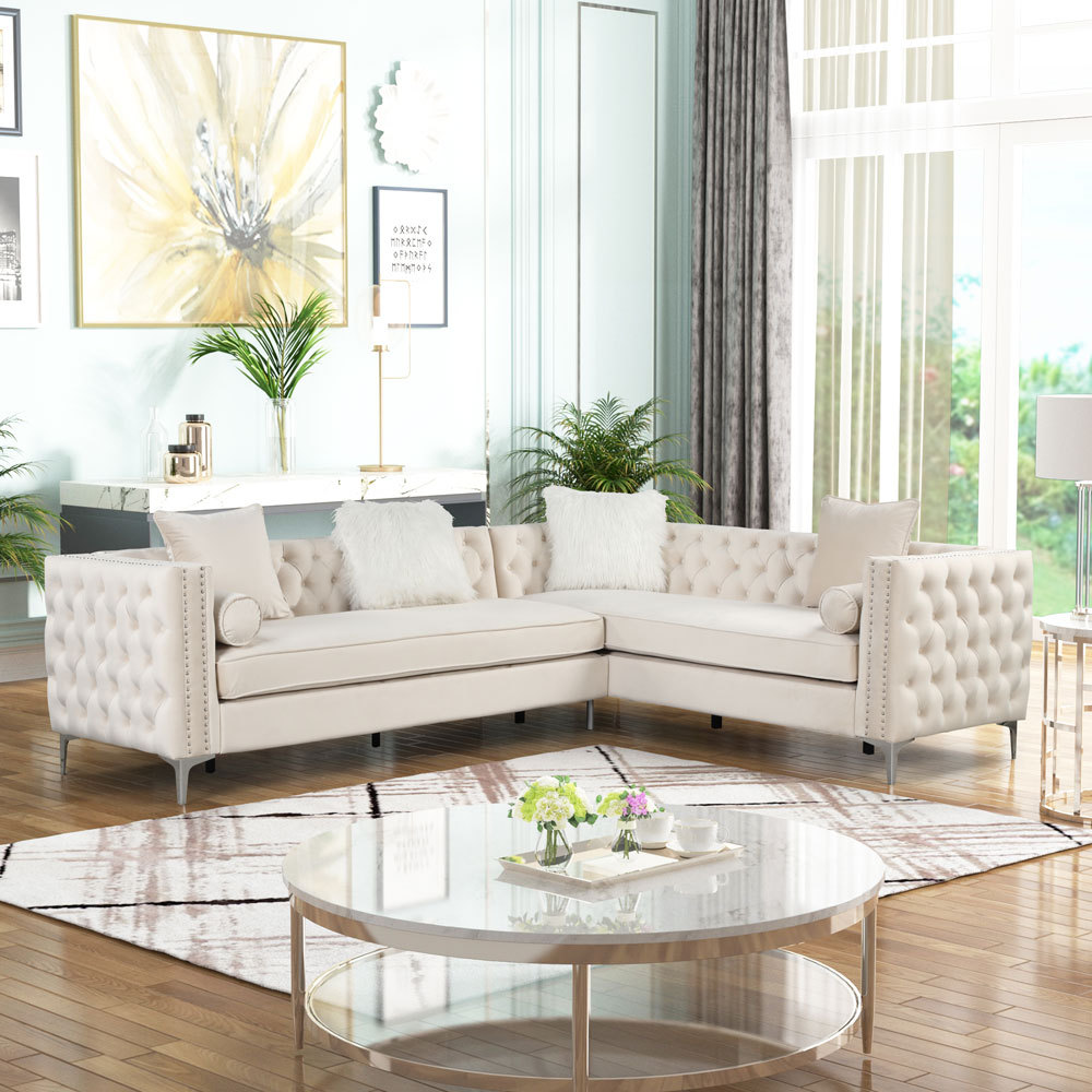 L-Shape Sectional Sofa Couch for Living Room