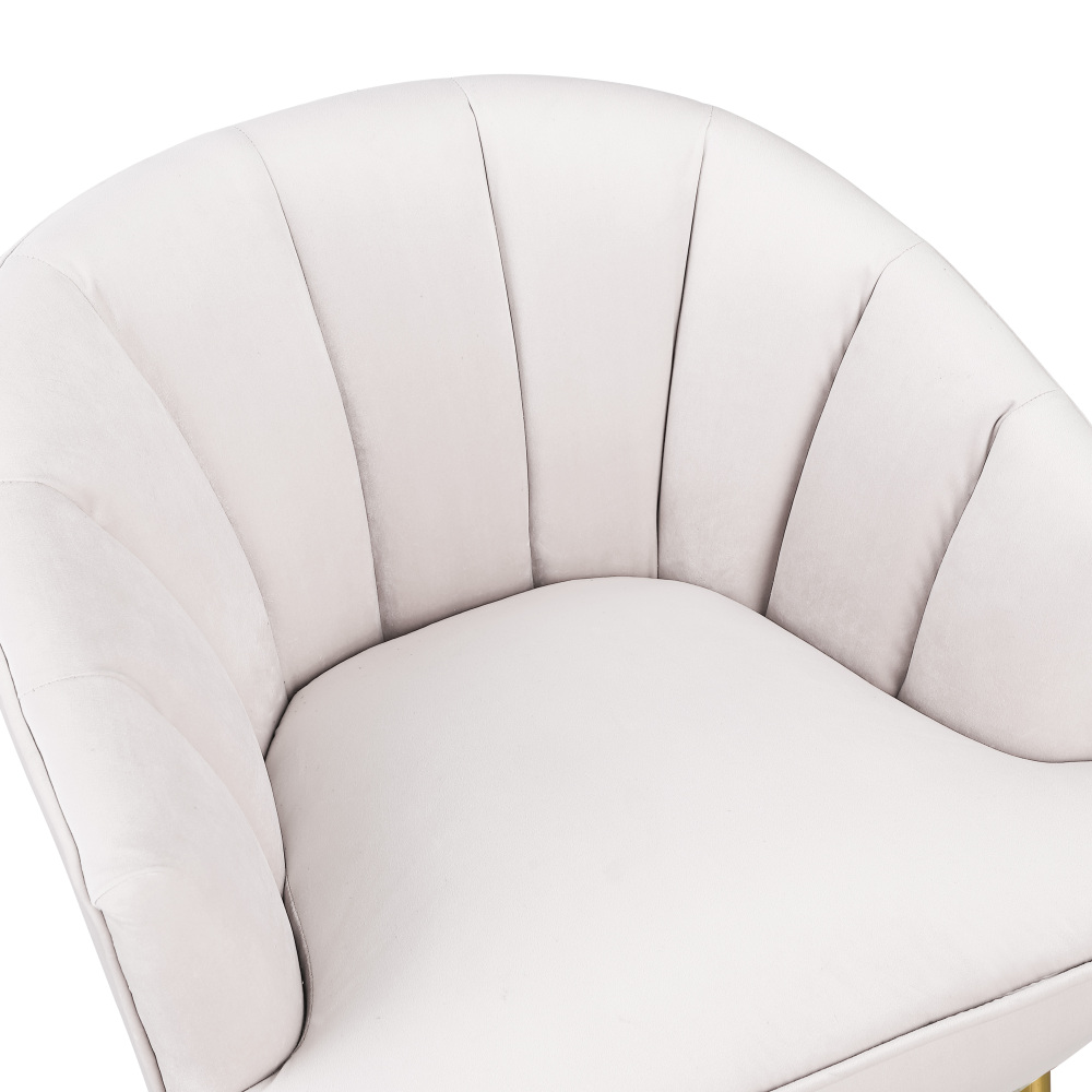 Accent Armchair Velvet Barrel Chair
