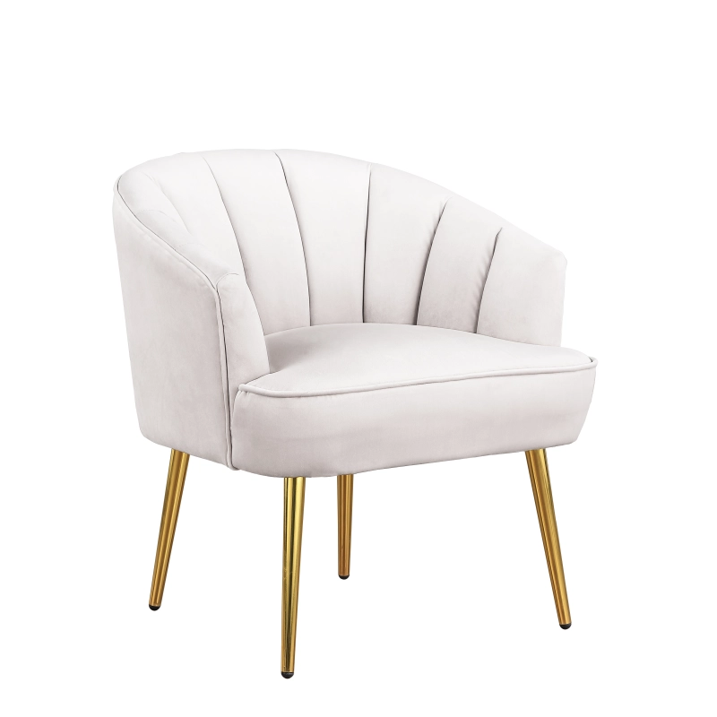 Accent Armchair Velvet Barrel Chair