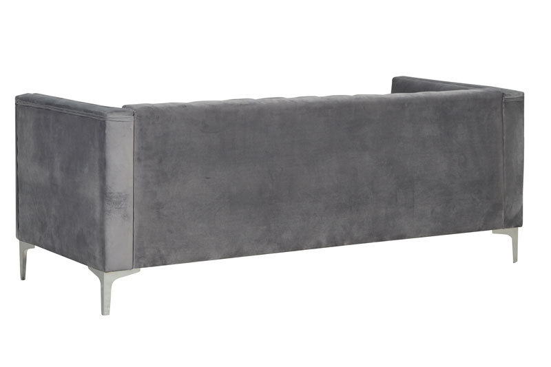 3 Pieces Modern Channel Tufted Velvet Living Room Sets
