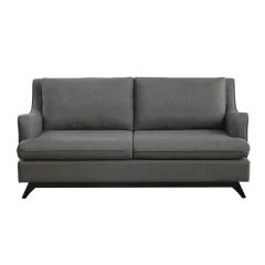 Dusty Grey Linen two-seater sofa