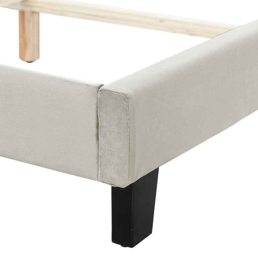 Velvet Bed Frame Box Spring Needed Full/Queen