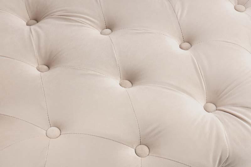 Luxurious and Unique Velvet Chair with Tufted Cushion