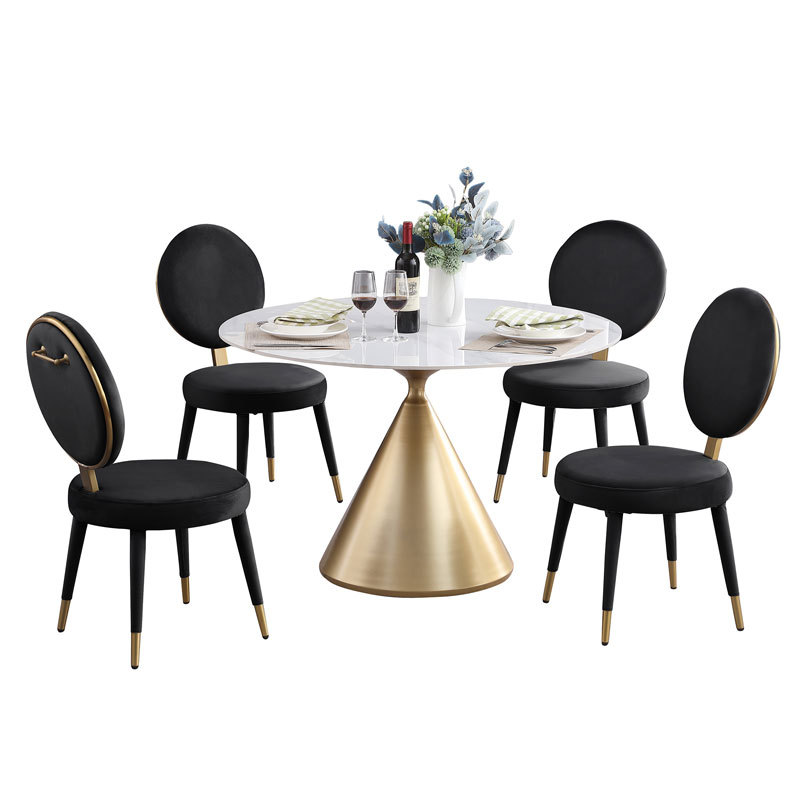 Morden Fort 5 Piece Modern Luxury Dining Table Set