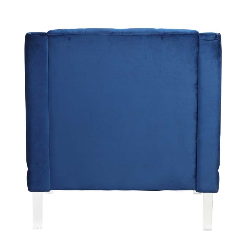 Living Room Couches Fabric Dutch Velvet with Slope Arm Design Chair, Loveseat, Sofa 3 PCS