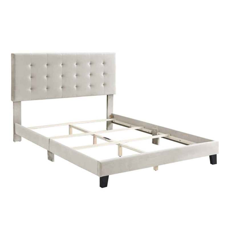 Velvet Bed Frame Box Spring Needed -Full