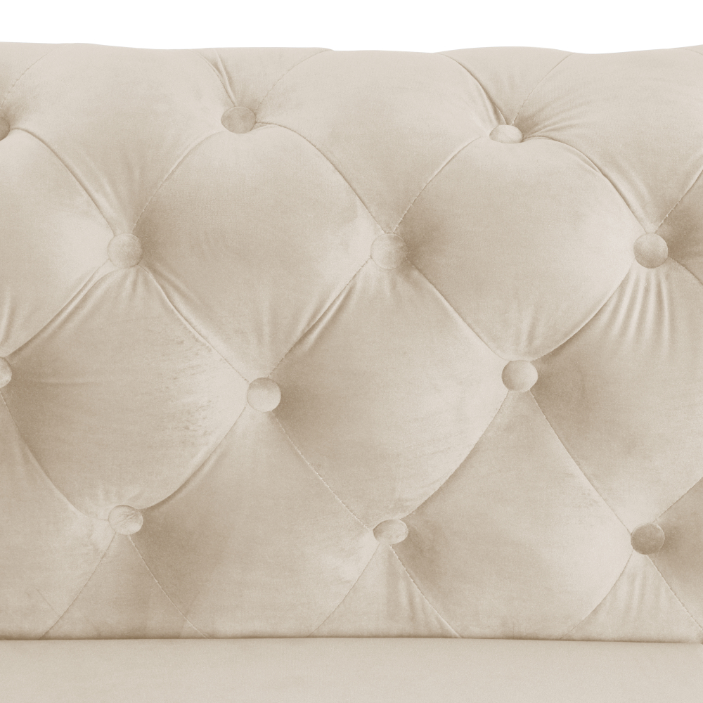 Couches for Living Room  Furniture Sets 3 Pieces Dutch Velvet - Beige