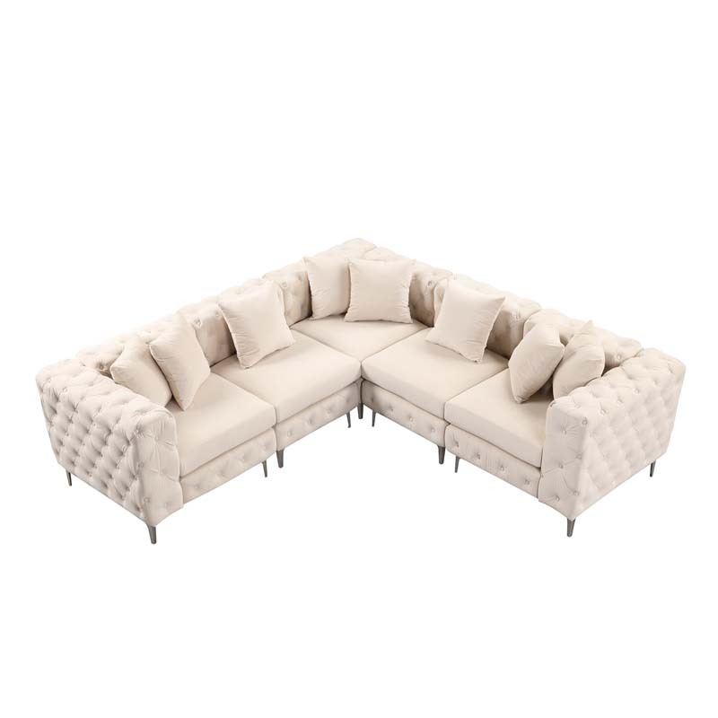 Modular Sectional Sofa L Shape Sofa with Reversible Chaise