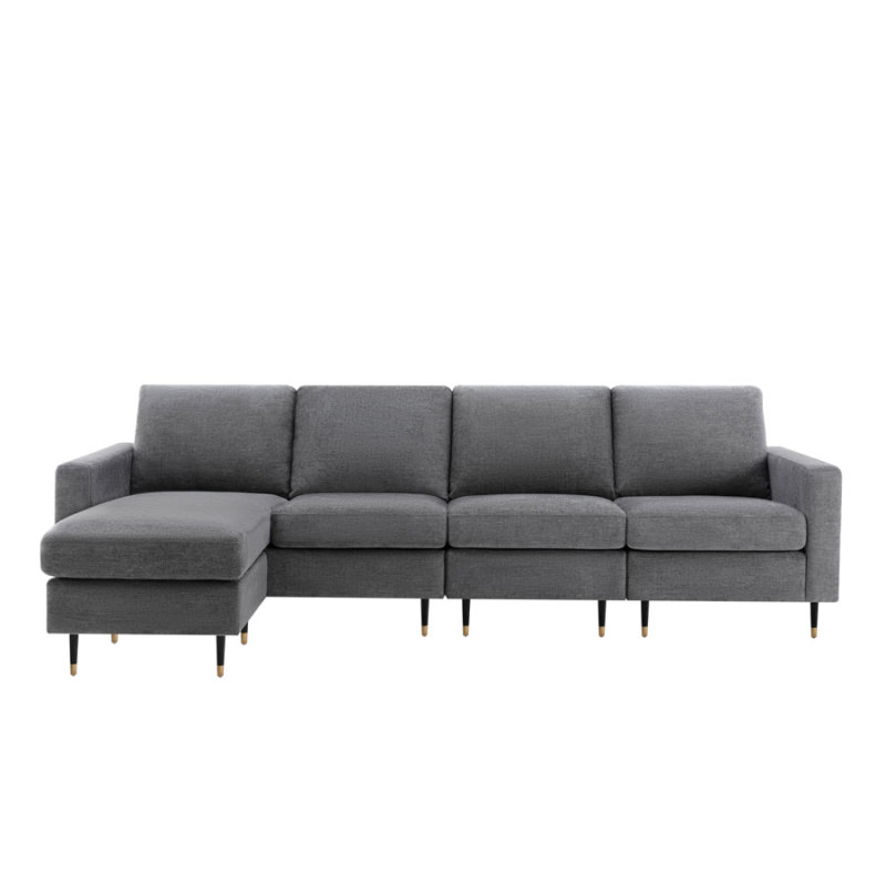 Linen Modular Sofa Combine as you like - Dark Gray