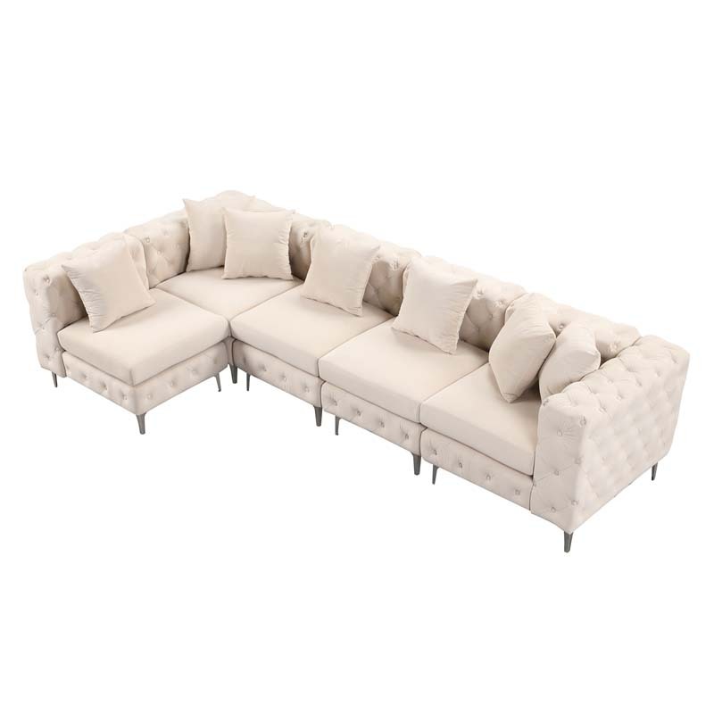 Modular Sectional Sofa L Shape Sofa with Reversible Chaise