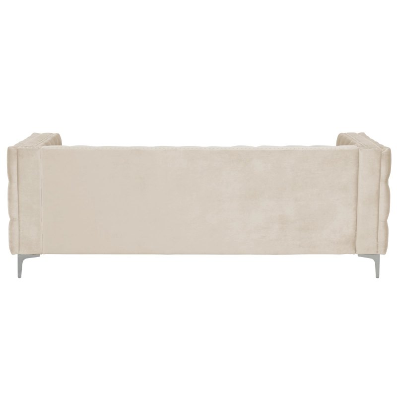 Living Room Furniture Sets Couches 2 Pieces Velvet - Beige