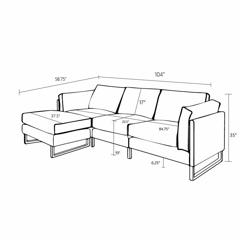 Leather Three Seat Sofa & Matching Footrest