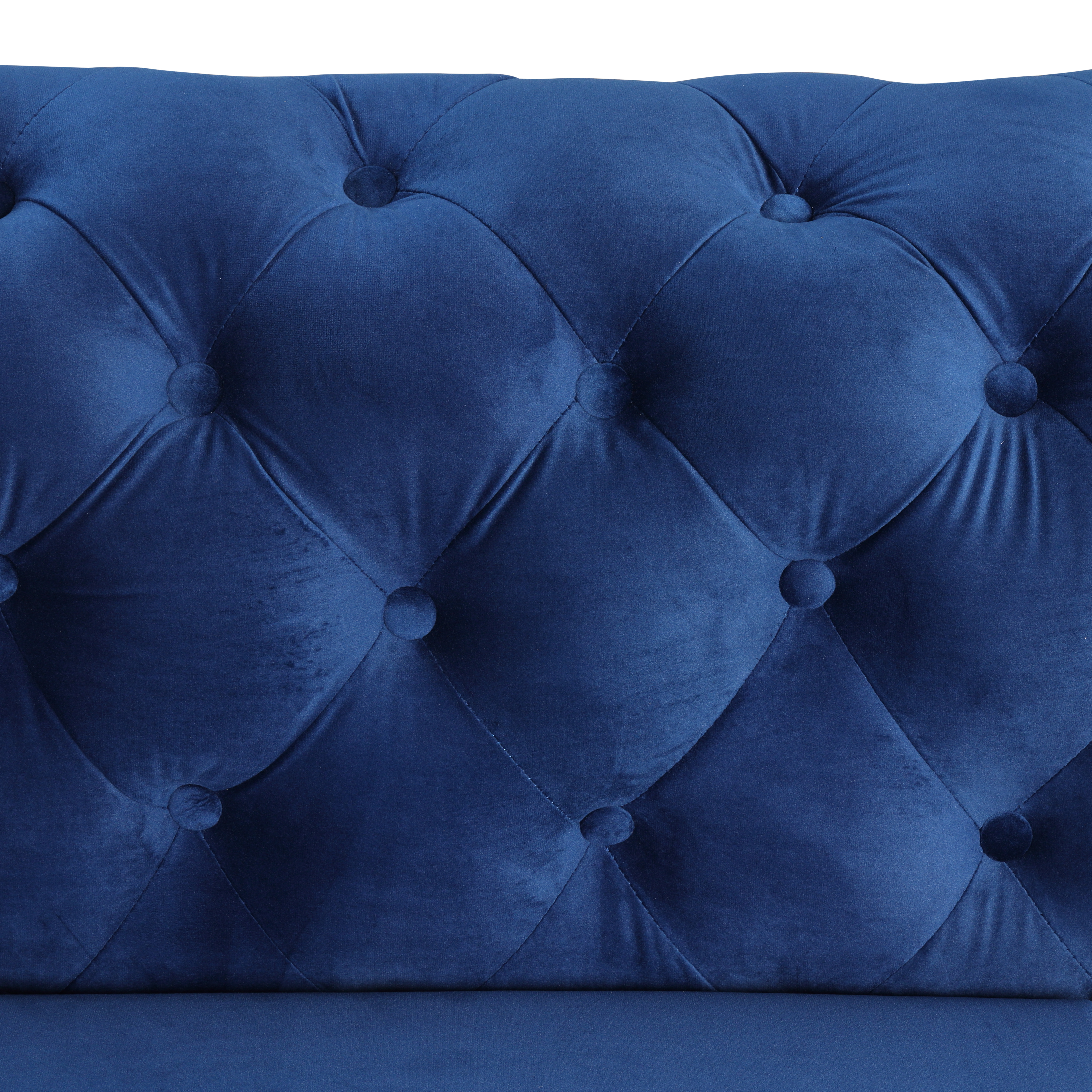 Contemporary Sofa  with Deep Button Tufting Dutch Velvet
