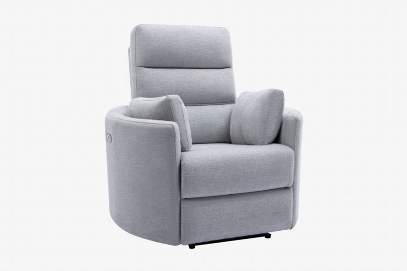 Grey Upgraded Unique Design Power Reclining Chairs with USB Ports for Living Room Bedroom, Pillows Included