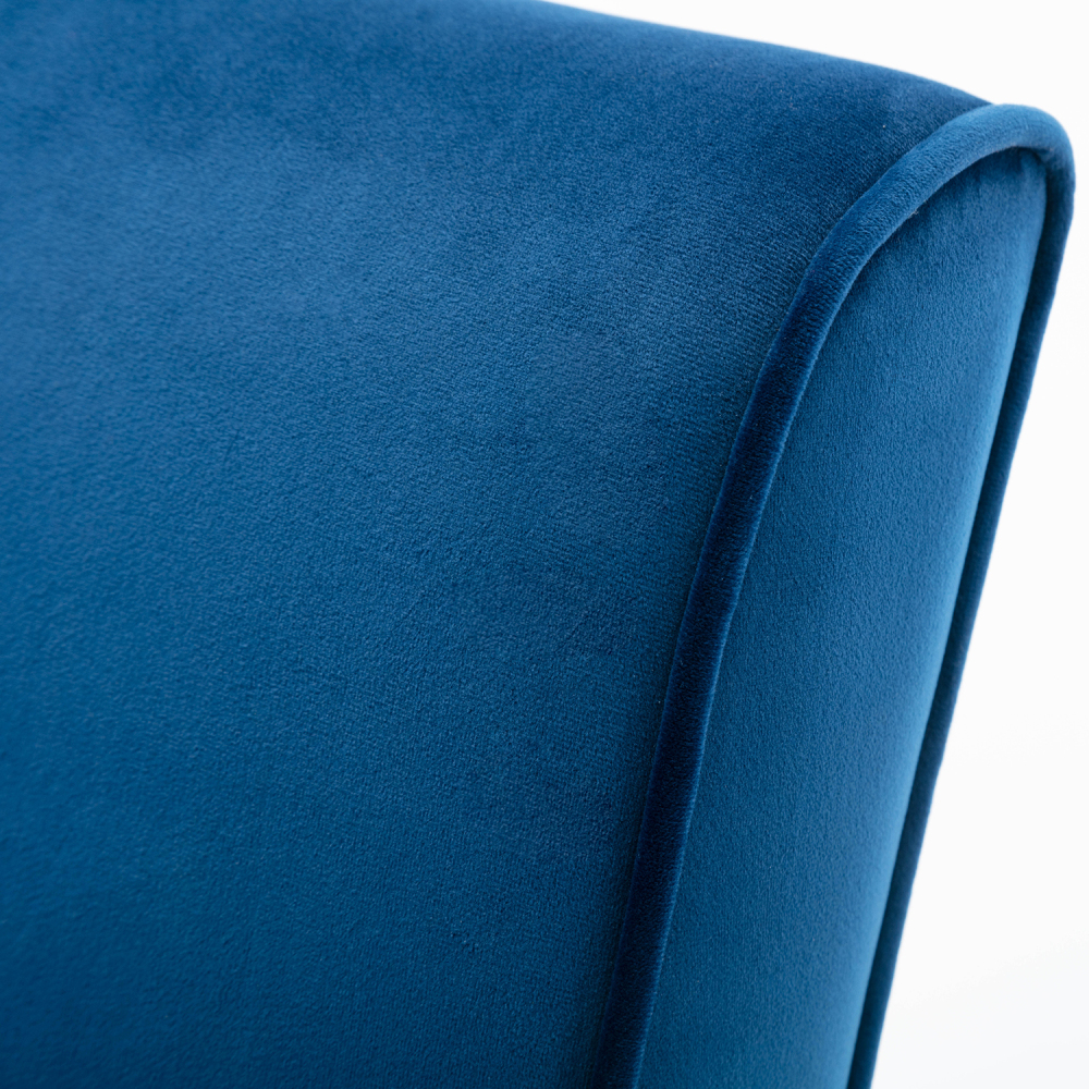 Accent Bedroom Chair Velvet Upholstered Armchair