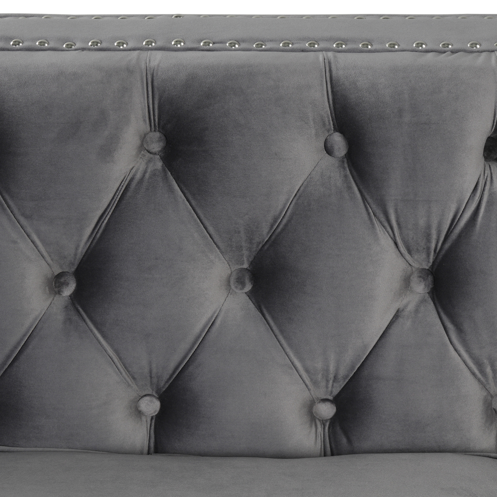 Couches for Living Room 3 Pieces Velvet