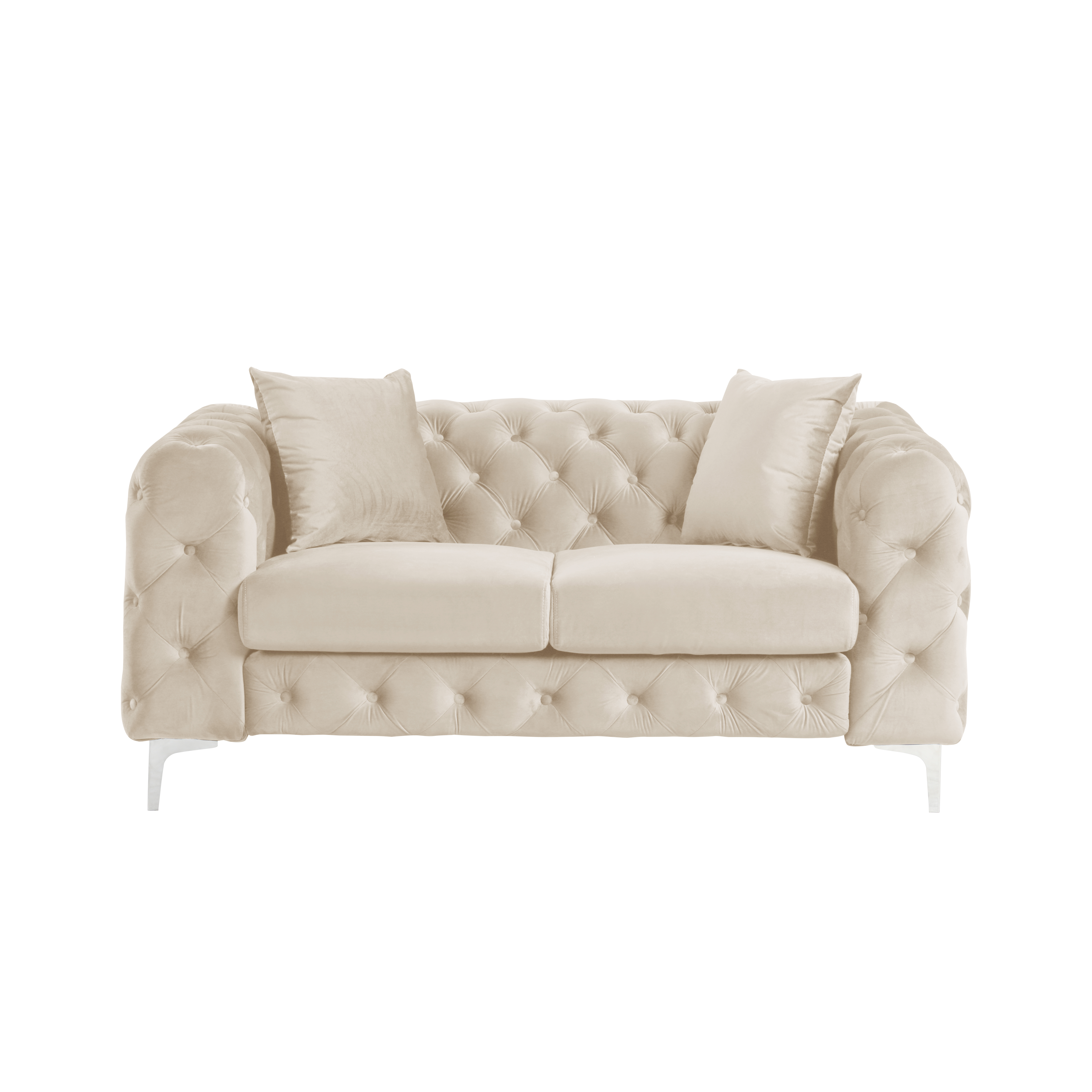 Couches for Living Room  Furniture Sets 3 Pieces Dutch Velvet - Beige
