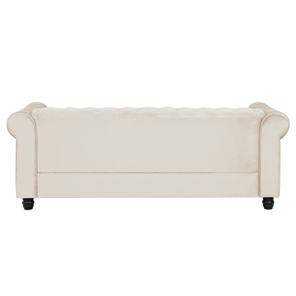 Couches Sofas for Living Room Furniture Sets Velvet - Beige