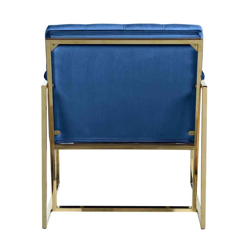 Luxury Chair for Living Room Accent Chair with Golden Metal Frame