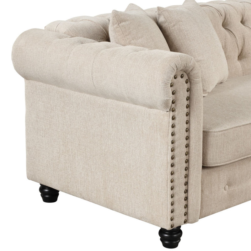 Linen Sectional sofa in Beige