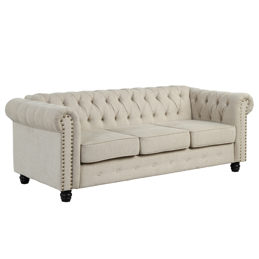 Chesterfield Furniture Sets - Linen Beige