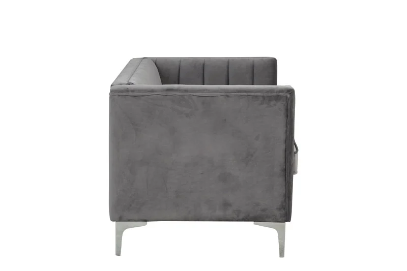 Morden Fort Velvet Accent Chair Loveseat Contemporary Sofa