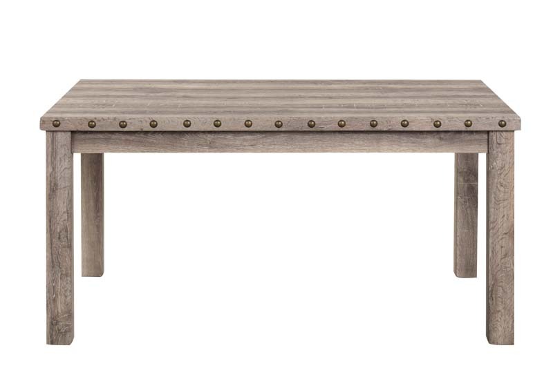 Log Rural Style Dining Table Set Dining Table and Chair Set with a Combination of Linen and Solid Wood