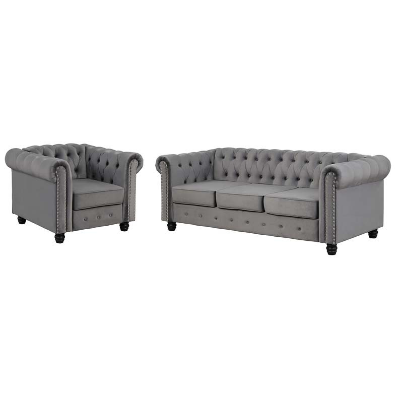 3 Pieces Chesterfield Furniture Sets