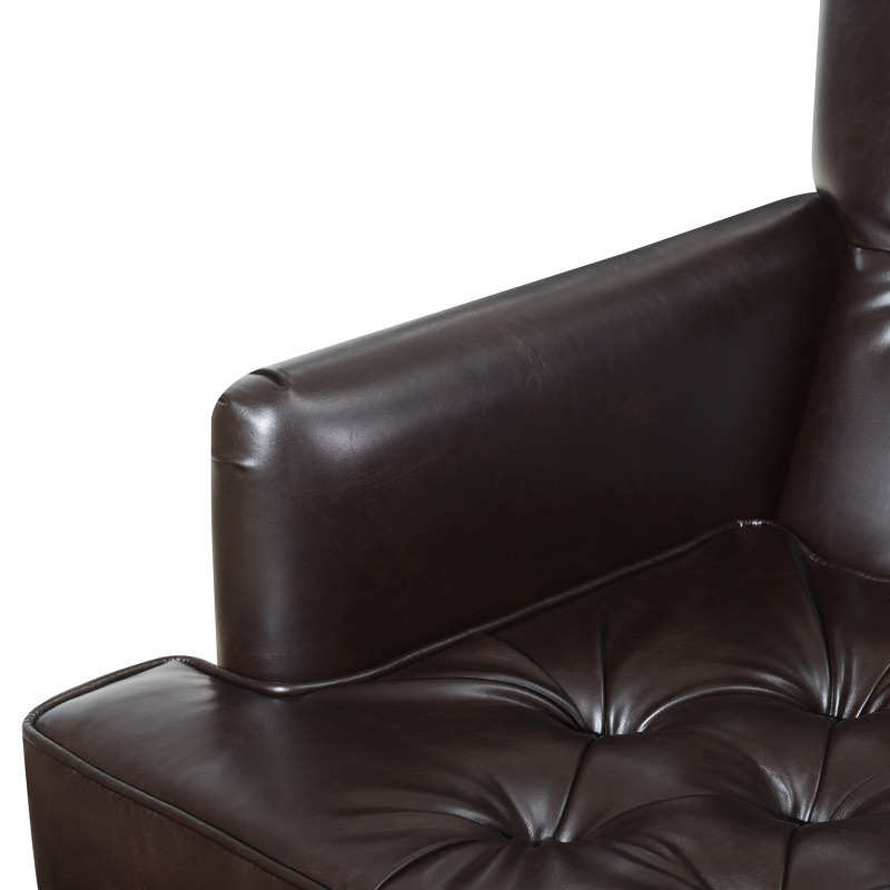 Leather Club Chair Brown