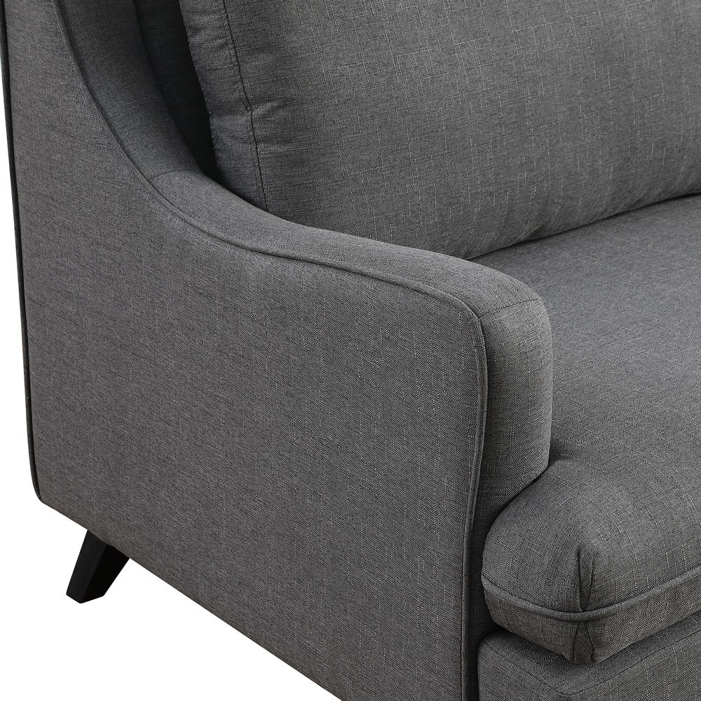 Dusty Grey Linen two-seater sofa