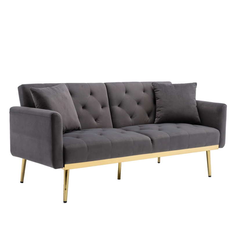 Velvet Futon Sofa Bed