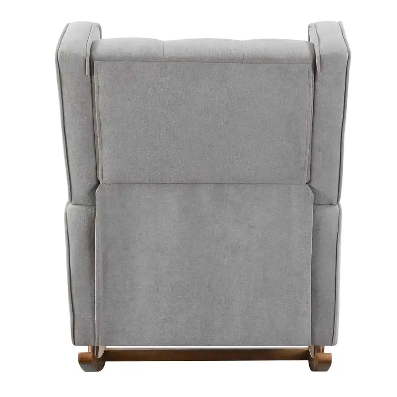 Rocking Accent Chair, Velvet Wingback Tufted Upholstered Chair for Nursery Livingroom