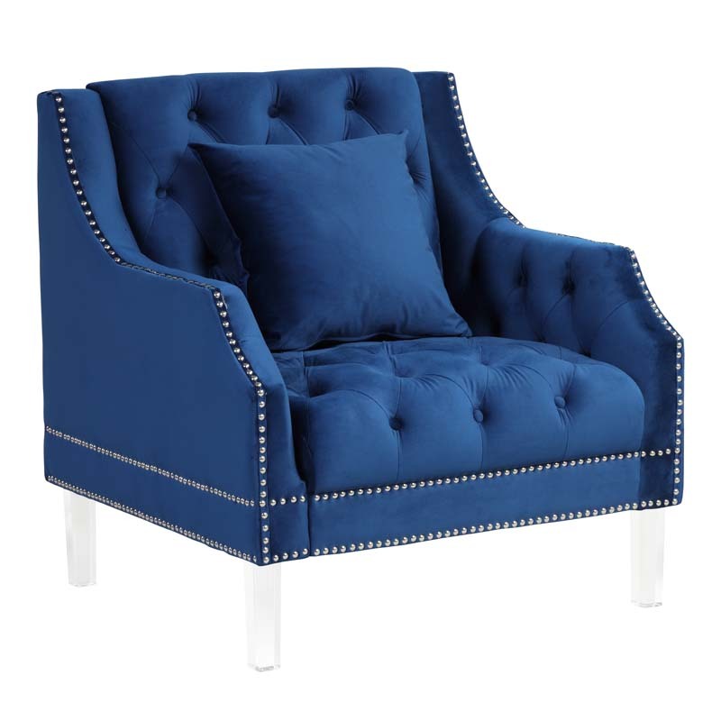 Living Room Couches Fabric Dutch Velvet with Slope Arm Design Chair, Loveseat, Sofa 3 PCS