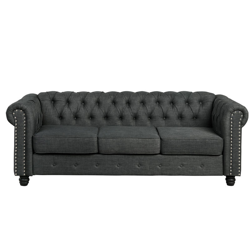 Chesterfield Furniture Sets Sofas for Living Room - Grey