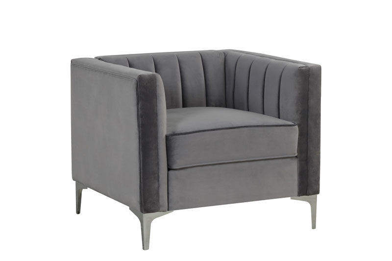Morden Fort Velvet Accent Chair Loveseat Contemporary Sofa