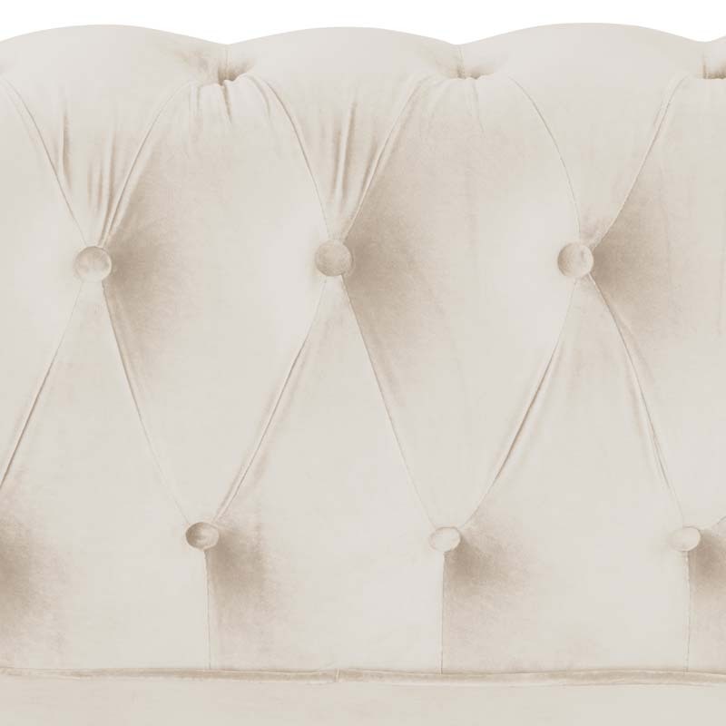 Chesterfield Furniture Chair and Sofa Sets 2 Pieces Velvet - Beige