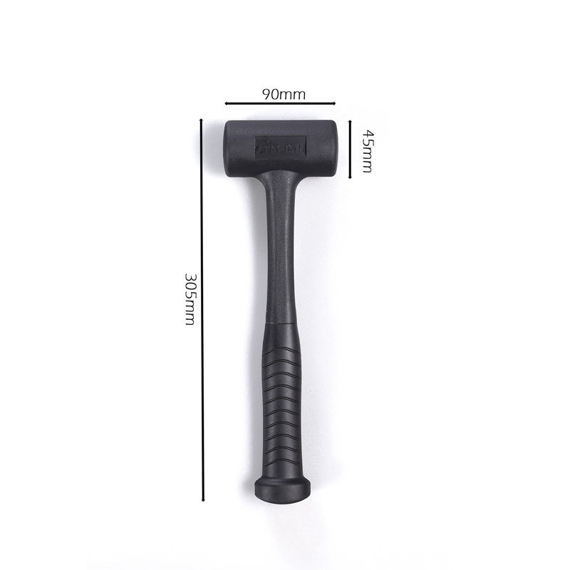 Rubber Dead Blow Hammer, Professional Mallet Tool Black